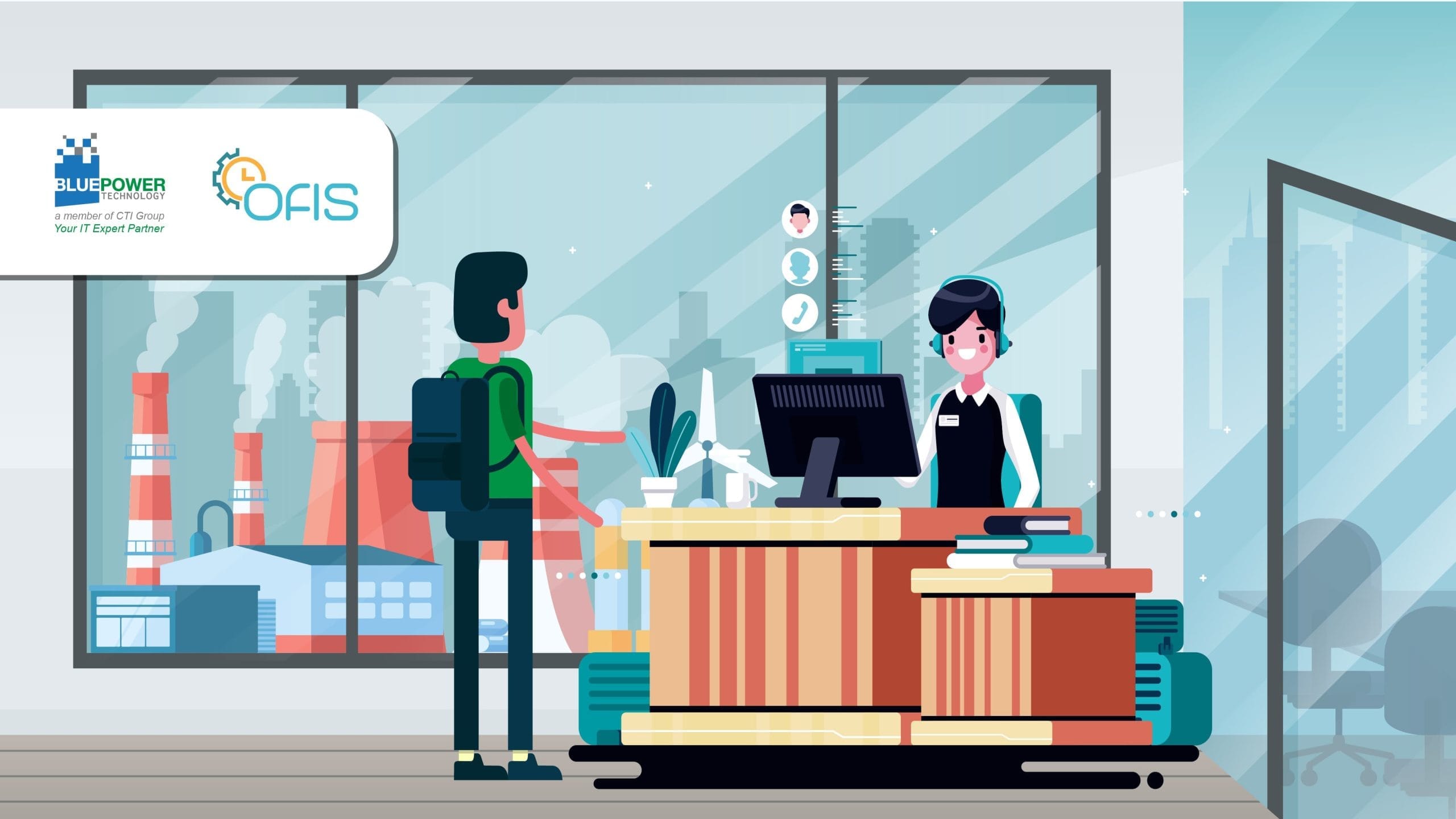 visitor management system OFIS